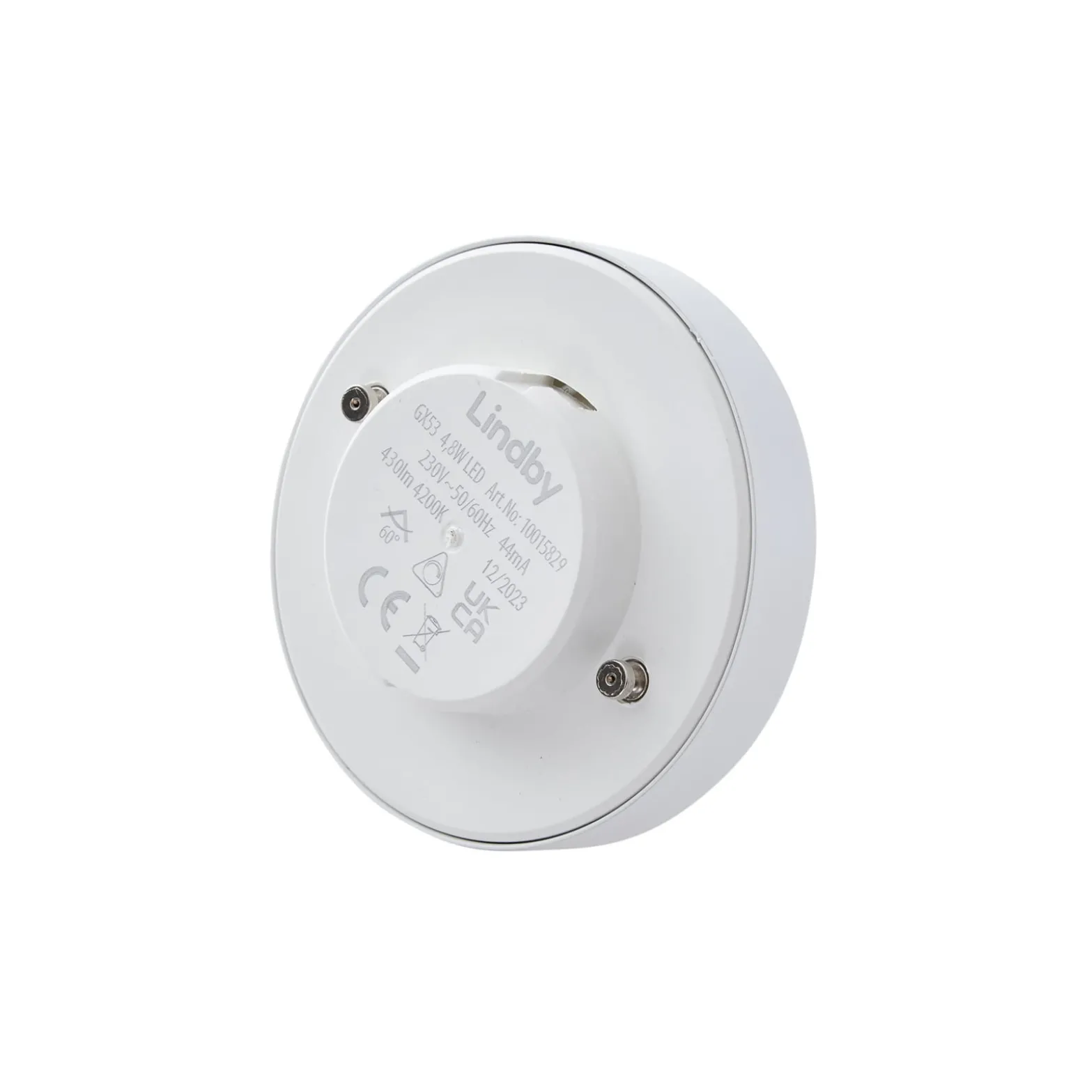 Lindby LED-lamppu, GX53 4,8 W, 4 200 K, valkoinen, Ø 7,5 cm