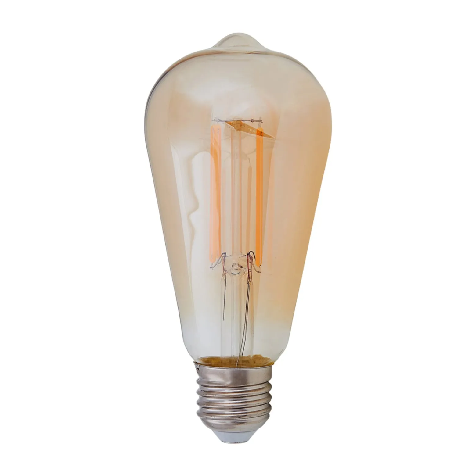 Lindby LED-lamppu, Rustika, E27, 6W, keltainen, 1800 K