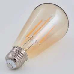 Lindby LED-lamppu, Rustika, E27, 6W, keltainen, 1800 K