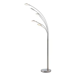 Lindby LED-lattiavalaisin Anea, 179 cm, 5-valo, nikkelin värinen
