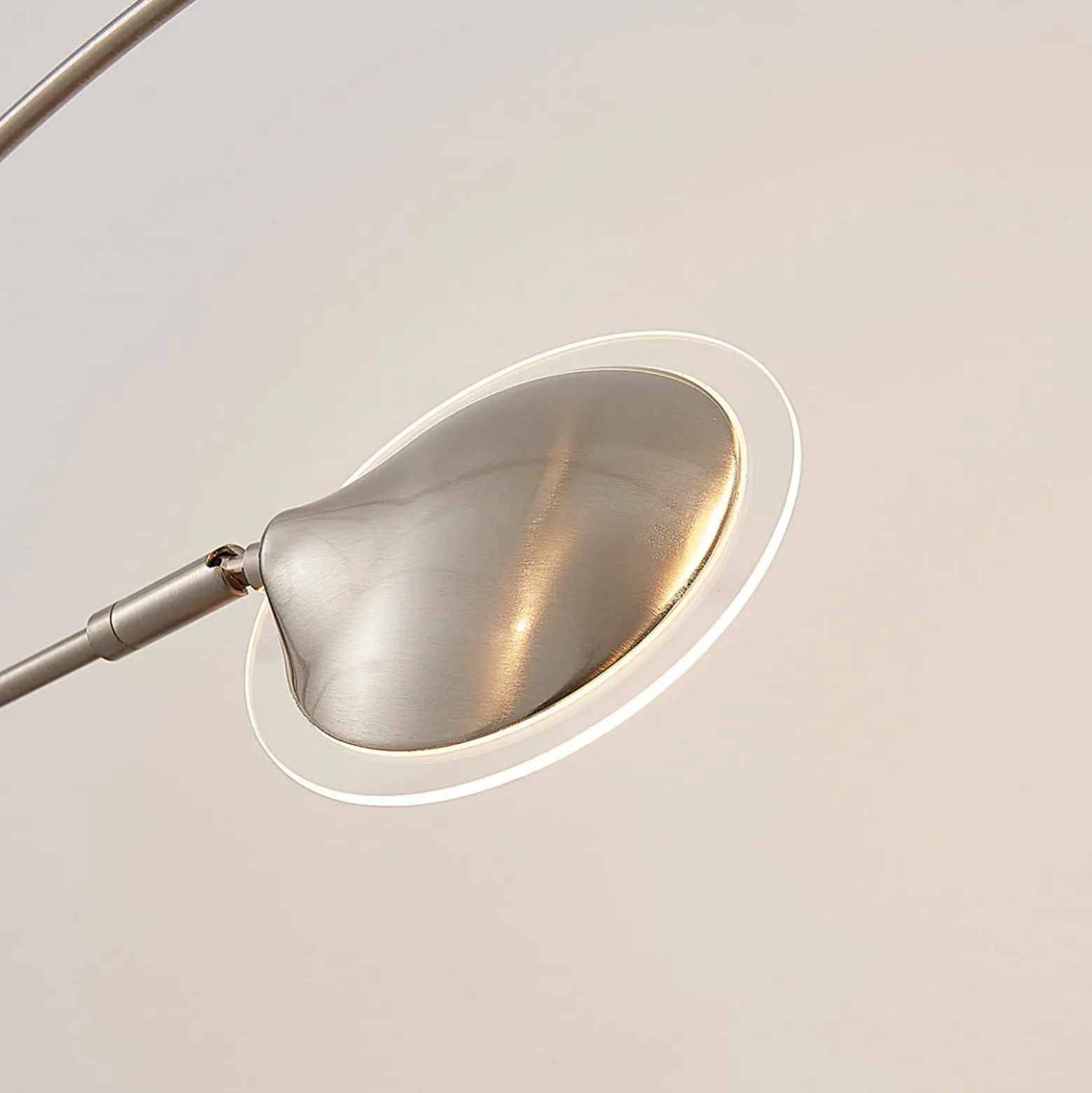 Lindby LED-lattiavalaisin Anea, 179 cm, 5-valo, nikkelin värinen