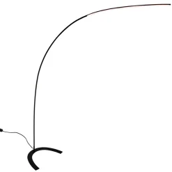 Lindby LED-lattiavalaisin Danua, musta, metallia, korkeus 200 cm