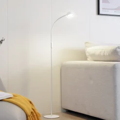 Lindby LED-lattiavalaisin Maori, valkoinen, metalli, CCT, himmennettävä
