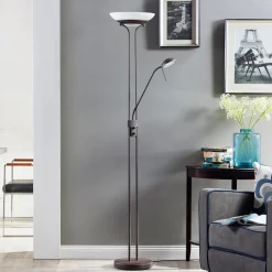 Lindby LED-lattiavalaisin Yveta, ruosteenvärinen, metallia, himmennettävä