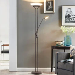 Lindby LED-lattiavalaisin Yveta, ruosteenvärinen, metallia, himmennettävä