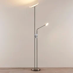 Lindby LED-lattiavalo Jonne, pyöreä, lukuvarsi, himmennettävä, 180 cm