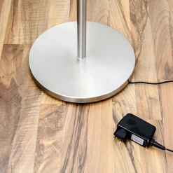 Lindby LED-lattiavalo Malea, nikkeli, lukulamppu, himmennettävä