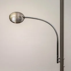 Lindby LED-lattiavalo Malea, nikkeli, lukulamppu, himmennettävä