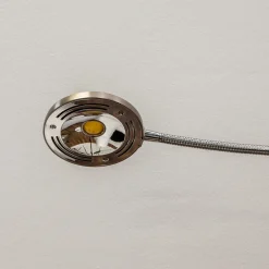 Lindby LED-lattiavalo Malea, nikkeli, lukulamppu, himmennettävä