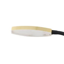 Lindby LED-lukulamppu Flexola, kultainen, pyöreä, metalli, pistoke