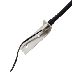 Lindby LED-lukulamppu Flexola, nikkeli, pyöreä, metalli, pistoke, pistoke