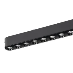 Lindby LED-nauha 48V Lumaro,musta,12 pistettä,2,4cm,himmennettävä