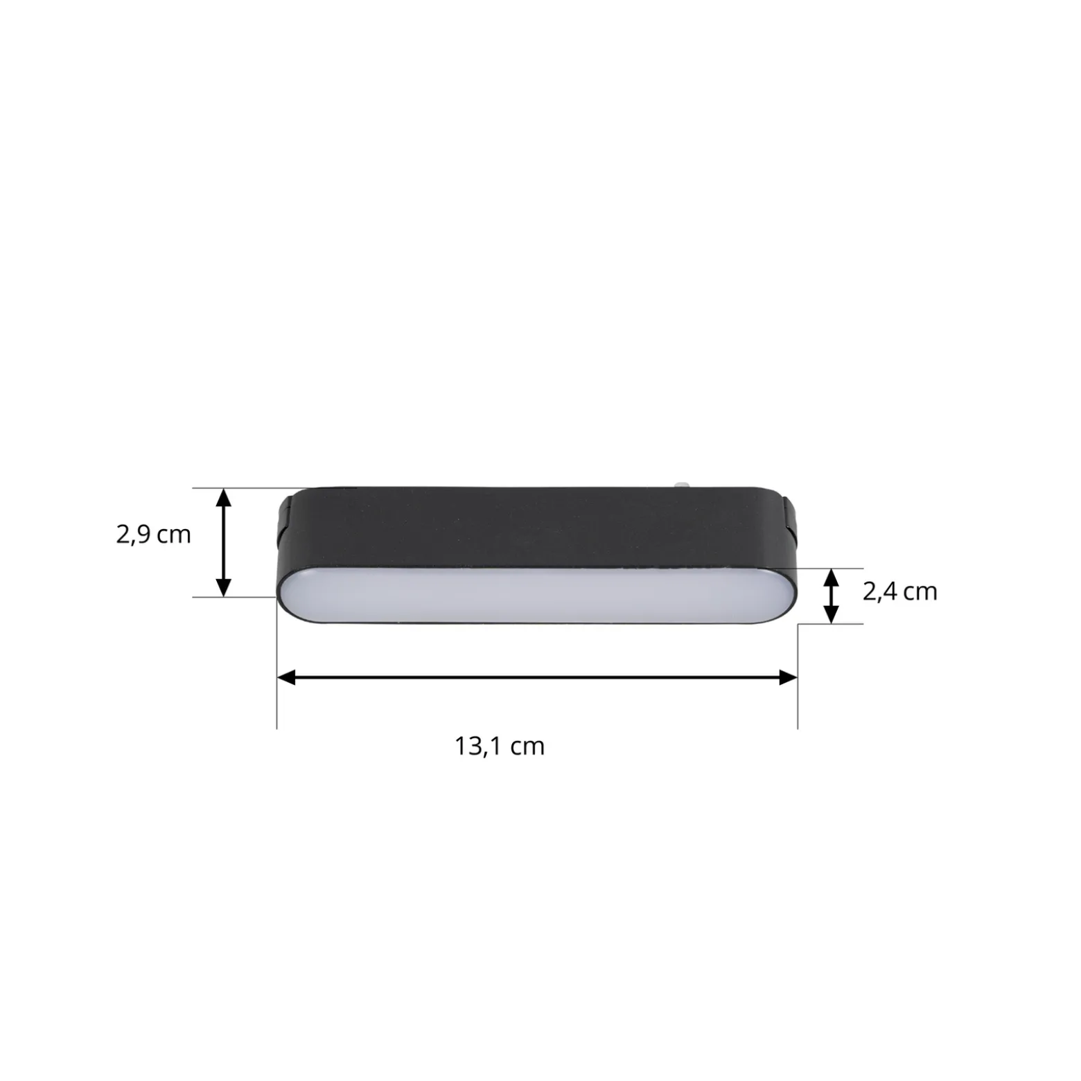 Lindby LED-nauha 48 V Lumaro, musta,5W,muovinen,himmennettävä