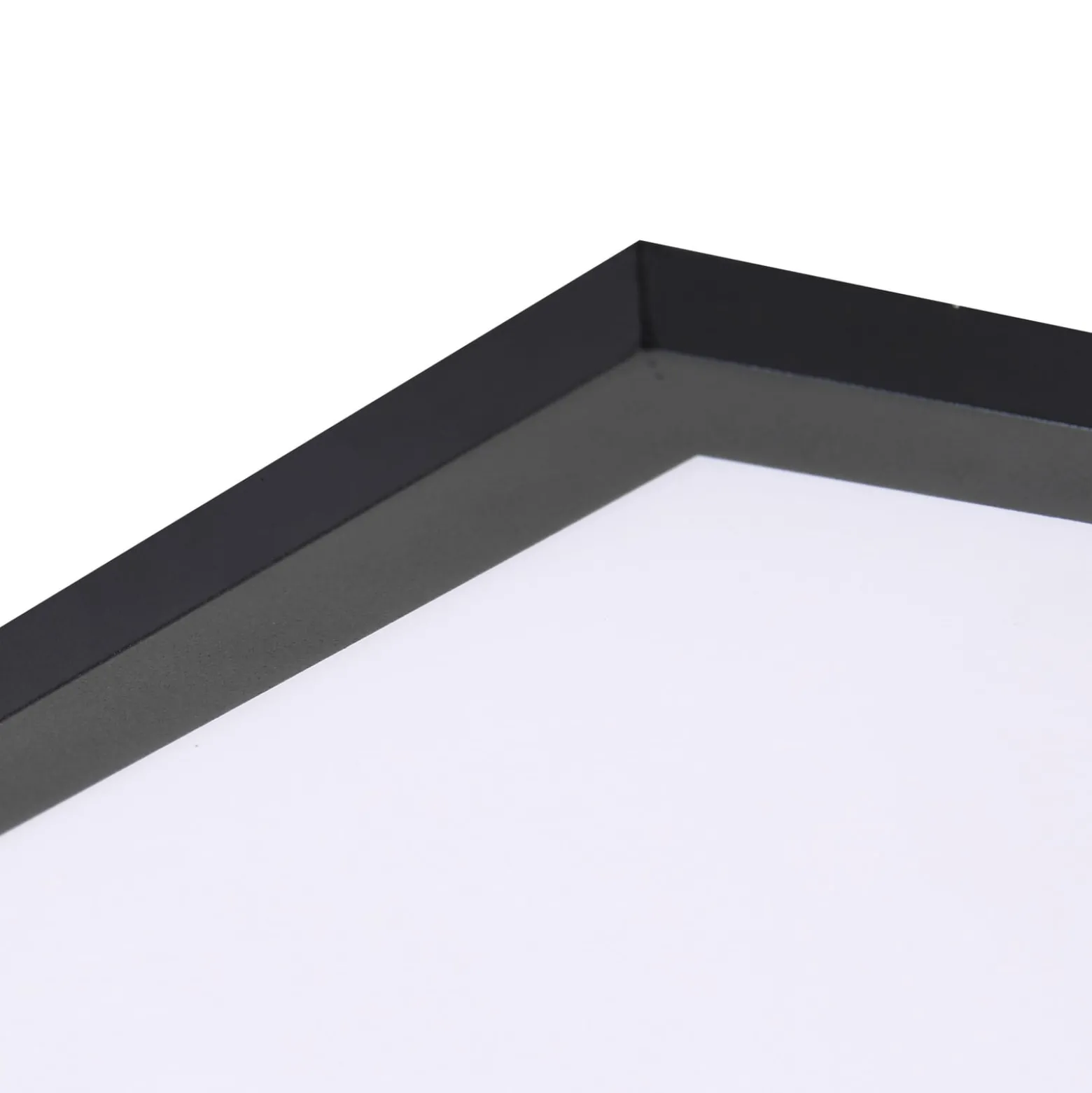 Lindby LED-paneeli Enhife, musta, 40 x 40 cm, metalli, 4000K