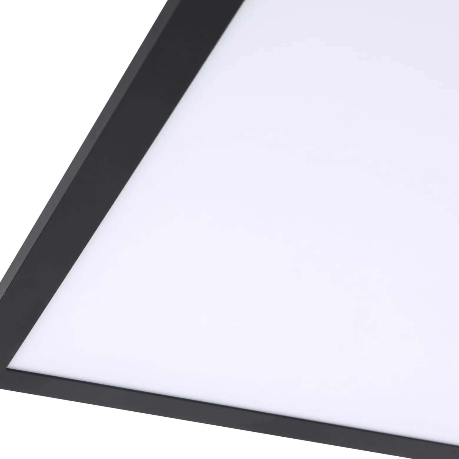 Lindby LED-paneeli Enhife, musta, 40 x 40 cm, metalli, 4000K