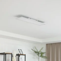 Lindby LED-paneeli Enhife, valkoinen, 80 x 20 cm, metallia, 4000 K