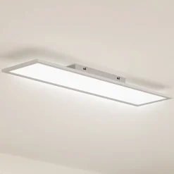 Lindby LED-paneeli Enhife, valkoinen, 80 x 20 cm, metallia, 4000 K
