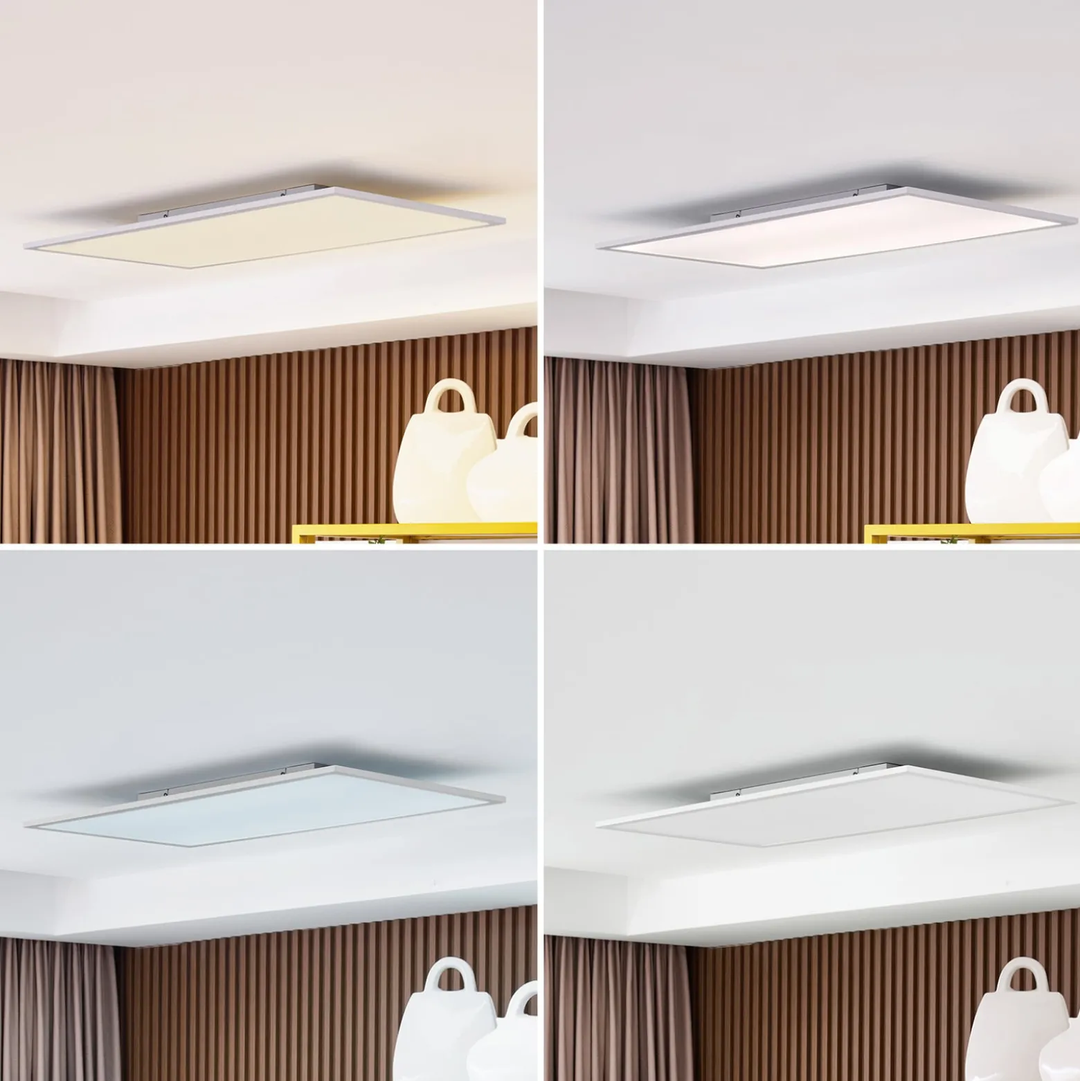 Lindby LED-paneeli Lamin, valkoinen, 80 cm, CCT, himmennettävä, kauko-ohjain