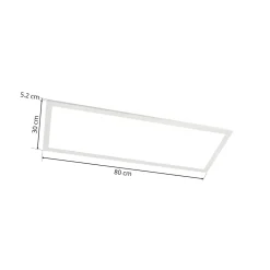 Lindby LED-paneeli Livel, CCT, 80 cm x 30 cm, kaukosäädin
