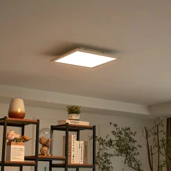 Lindby LED-paneeli Livel, CCT, 40 cm x 40 cm, kaukosäädin