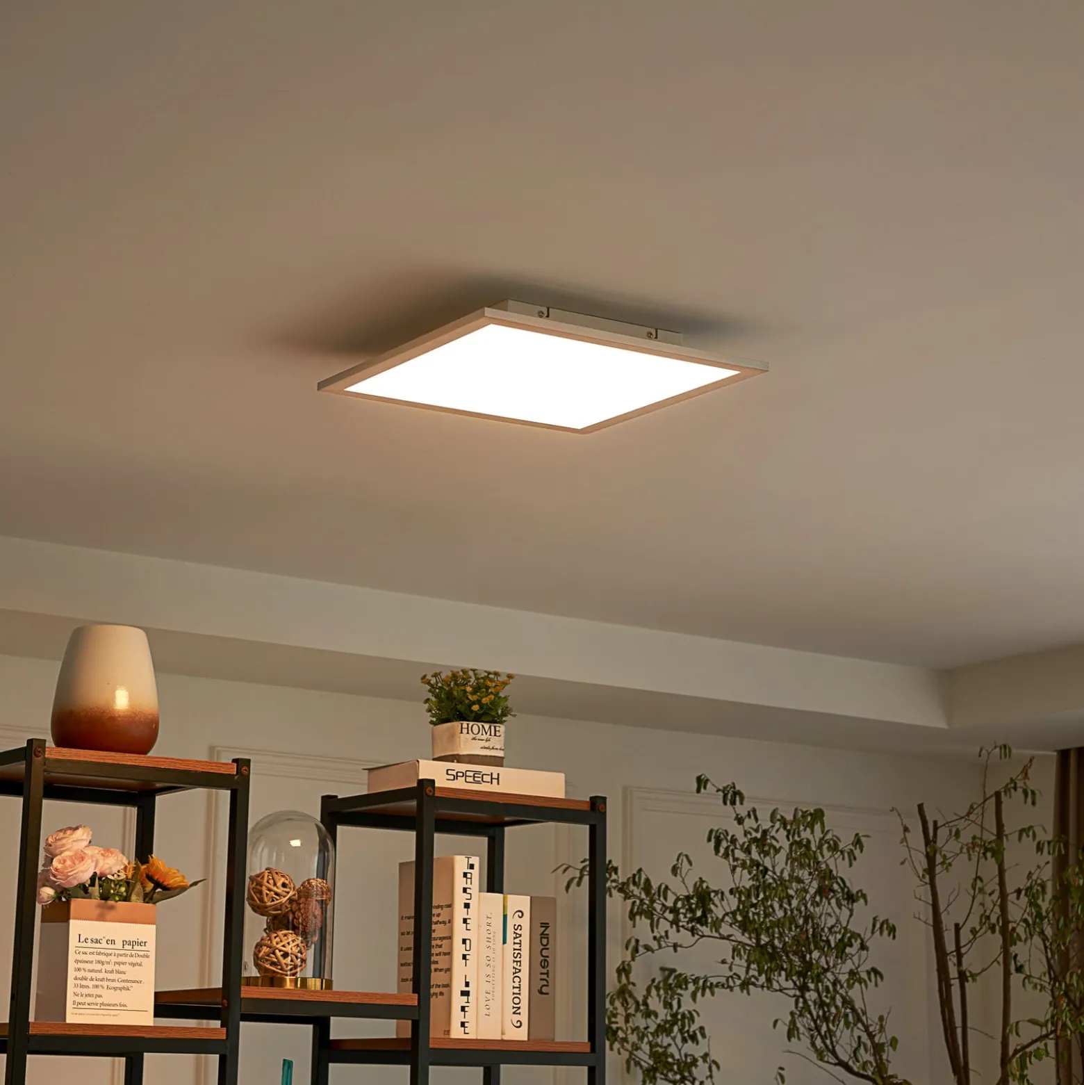Lindby LED-paneeli Livel, CCT, 40 cm x 40 cm, kaukosäädin