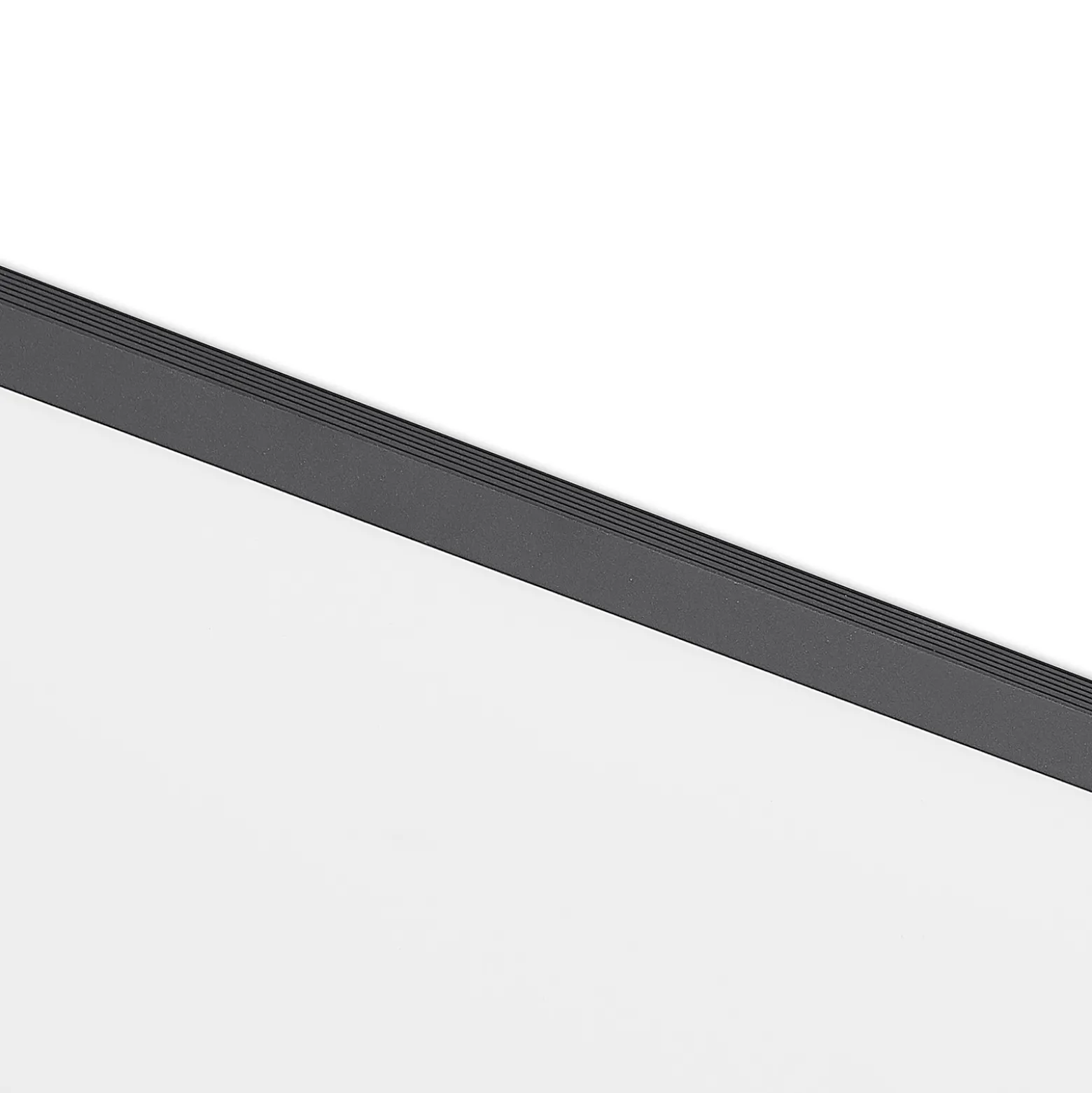 Lindby LED-paneeli Nelios, 80 x 30 cm, 4 000K, musta, metallia