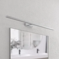 Lindby LED-peilivalaisin Jukka, 120 cm, kromi, metalli, IP44