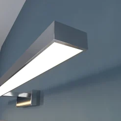 Lindby LED-peilivalaisin Jukka, 90 cm, kromi, metalli, IP44