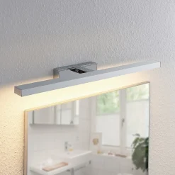 Lindby LED-peilivalaisin Jukka, 60 cm, kromi, metalli, IP44