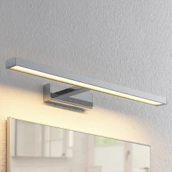 Lindby LED-peilivalaisin Jukka, 60 cm, kromi, metalli, IP44