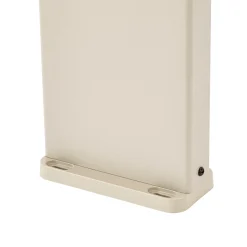Lindby LED-pollarivalaisin Eleazar, beige, alumiini, anturi