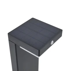 Lindby LED-pollarivalaisin Eleazar, musta, alumiini, anturi