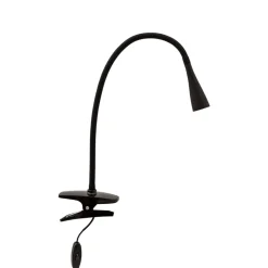 Lindby LED-puristinvalaisin Baris, korkeus 44 cm, musta, 3000K