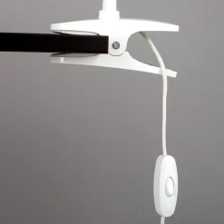 Lindby LED-puristinvalaisin Baris, valkoinen, korkeus 44 cm, 3000K