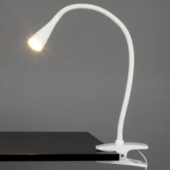 Lindby LED-puristinvalaisin Baris, valkoinen, korkeus 44 cm, 3000K