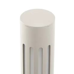 Lindby LED-pylväsvalaisin Fjorya, korkeus 90 cm, kiviharmaa, IP65