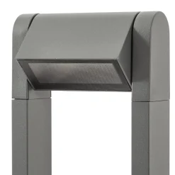 Lindby LED-pylväsvalaisin Meloni, antrasiitti, 65 cm, IP65, kääntyvä