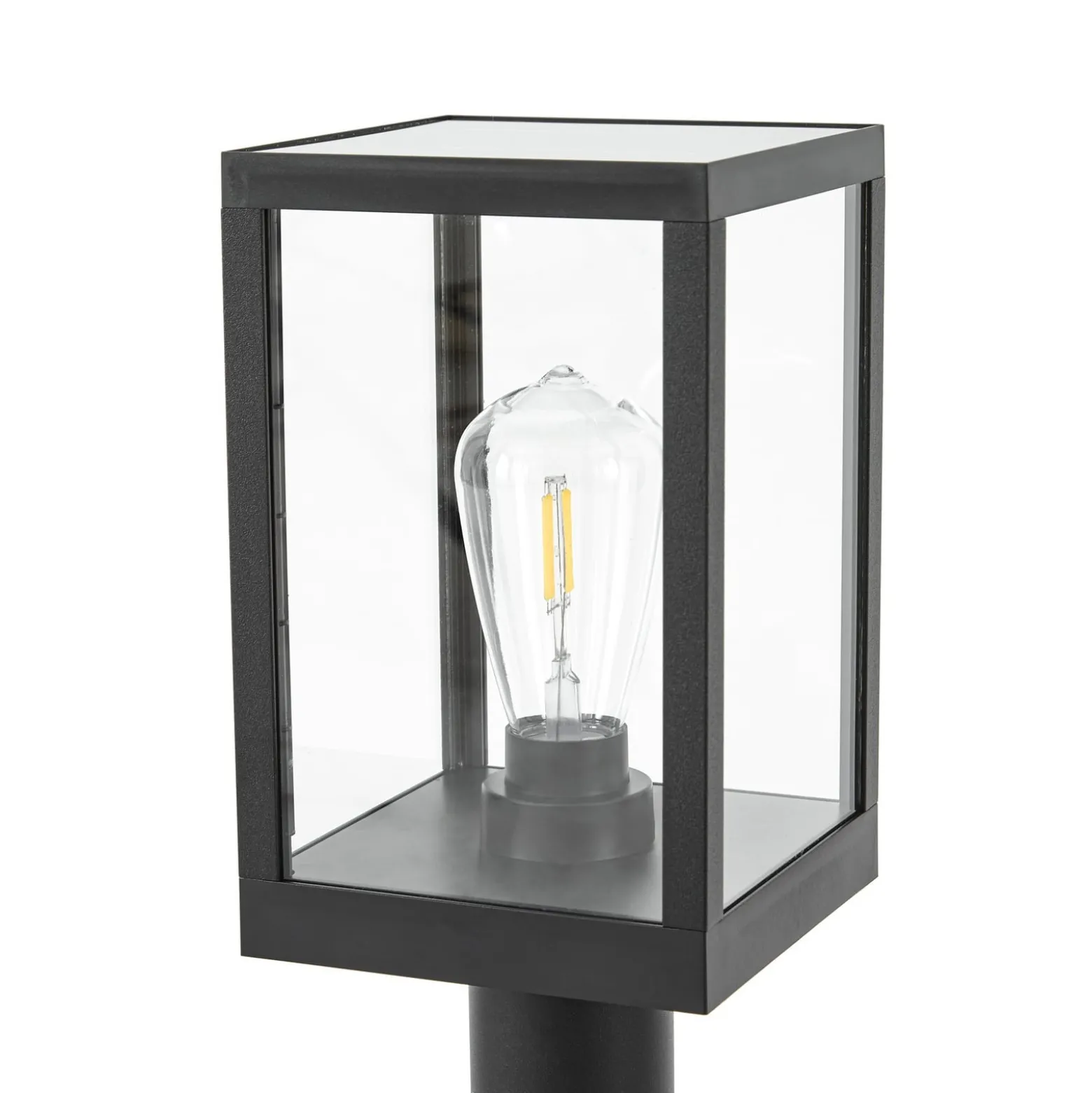 Lindby LED-pylväsvalaisin Relto, anturi, maakiila, 50 cm