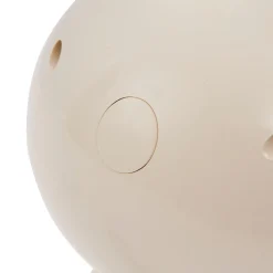 Lindby LED-pöytävalaisin Haas, beige, muovi,CCT,korkeus39cm