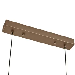 Lindby LED-riippuvalaisin Jaren, musta/ruskea, 100 cm, CCT