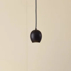 Lindby LED-riippuvalaisin Lumaro, musta,Ø6,2 cm,48V,himmennettävä
