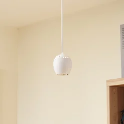 Lindby LED-riippuvalaisin Lumaro, valkoinen, Ø 6,2 cm, 48V, himmennettävä