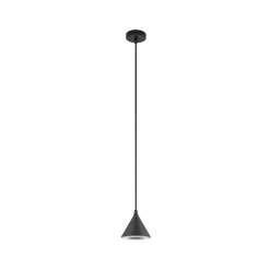 Lindby LED-riippuvalaisin Soran, halkaisija 15 cm, musta, IP44