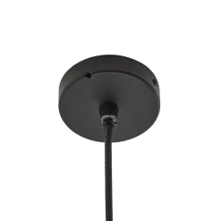 Lindby LED-riippuvalaisin Soran, halkaisija 15 cm, musta, IP44