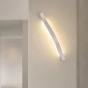 Lindby LED-seinävalaisin Alvon, hopea, korkeus 50 cm, metalli