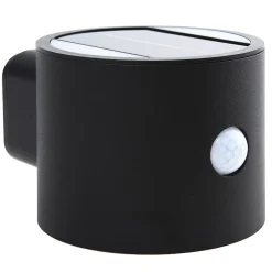 Lindby LED-seinävalaisin Amren, musta, ABS, anturi