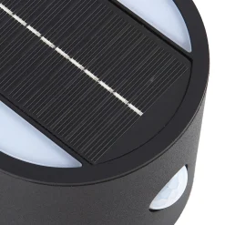 Lindby LED-seinävalaisin Amren, musta, ABS, anturi