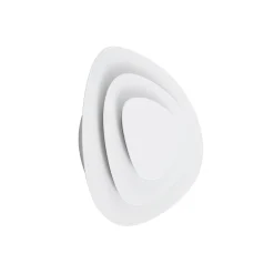Lindby LED-seinävalaisin Delar, valkoinen, 25 x 25 cm, himmennettävä