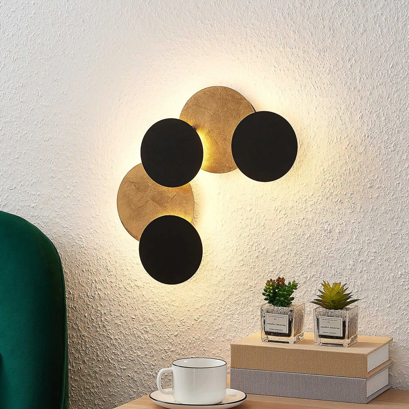 Lindby LED-seinävalaisin Grazyna, 52 cm, 5 valoa, säädettävä