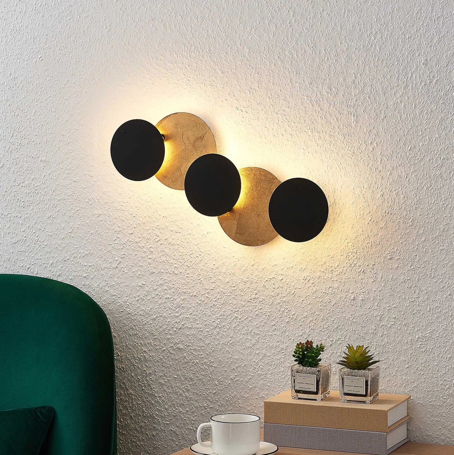 Lindby LED-seinävalaisin Grazyna, 52 cm, 5 valoa, säädettävä